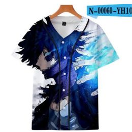 3D Baseball Jersey Men 2021 Fashion Print Man T Shirts Short Sleeve T-shirt Casual Base ball Shirt Hip Hop Tops Tee 064