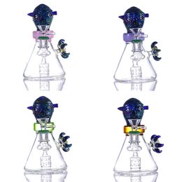 hookah four Colours Ghost face Bongs Eye of the angel oil rigs cool glass water pipe bong dab rig for sale 14mm joint