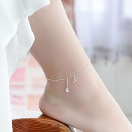 Anklets Female Bohemian Star Moon Summer For Women Ankle Bracelets Girls Barefoot On Leg Chain Jewelry Gift