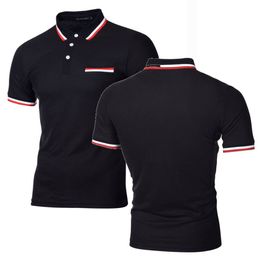 Polo Shirts Lapel Pocket Poloshirts Spring Summer Breathable Sport Fitness Male TShirts Mens Short Sleeve Jersey Outdoor Casual Hunting Fishing Sportwear Tees