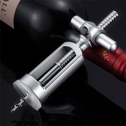 Creative Manual Wine Opener Stainless Steel Multi-function Bars Corkscrew Household Simple Wine Openers Kitchen Gadgets 210817