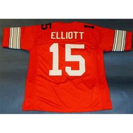 football national championship UK - Mitch Custom Football Jersey Men Youth Women Vintage 15 EZEKIEL ELLIOTT COLLEGE NATIONAL CHAMPIONSHIP STYLE Rare High School Size S-6XL or any name and number jerseys