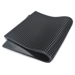 Restaurant Bar Cafe 30x60cm Water Filter Square Mat Silicone Pad Soft Cup 210817