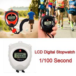 Timers 1/5pcs Running Training Sports Professional Handheld Timer Digital LCD Chronograph Stopwatch Alarm Clock Counter