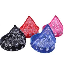 Dog Collars & Leashes Wholesale 1PC Handsome Pet Scarf Adjustable Puppy Triangular Bandana Dogs Cats Collar Tie Leather Neckerchief