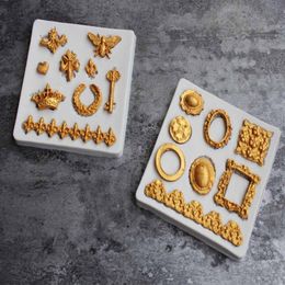 Cake Tools Aouke European Lace Silicone Mould DIY Fondant Chocolate Baking Utensils