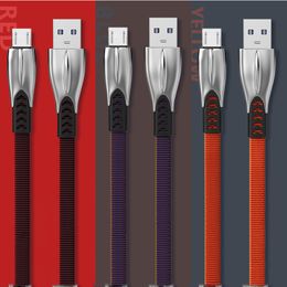 Phone Cables Metal Housing cloth Braided Type C USB Resistor High Speed Charging Type-C Cable For Android Smart Micro