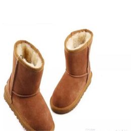 HOt sell classic style Children Shoes Girls Snow Boots Winter Warm Ankle Toddler Boys Kids Children's Plush EUR 23-35