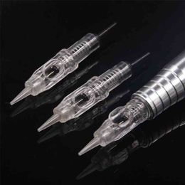 100pcs 1rl 3rl 600D-G Agulhas Easy Click Permanent Makeup Needles 5RL 5F for Tattoo Cartridge Needles Rotary Swiss Machine Pen 210323