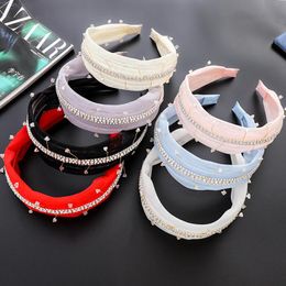 Vintage Rhinestone Chain Bezel Hairband Women Mesh Headband Girls Hair Accessories Opaska Do Wlosow Diademas Para El Pelo