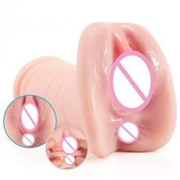 Male Sex Toys Soft Gel Male Masturbator Realistic Vagina Anal Torso Pocket Pussy Realistic Silicone Vagina Adult Toy X0320
