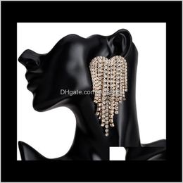 Dangle & Chandelier Jewellery Drop Delivery 2021 Luxury Multi-Layer Rhinestone Claw Chain Diamond Tassel Long Section Specifically For High-End