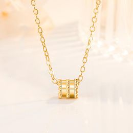 Chains Fashion Rose Gold Plated Geometric Necklace Elegant Fairy Silver Clavicle For Women Jewellery Necklaces O1913