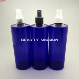 BEAUTY MISSION Blue 500ML 12 pcs Empty Plastic Sprayer Bottle with black/transparent/white atomizer Cosmetic Perfume Containergood high qual