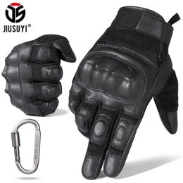 touch screen hunting gloves UK - Touch Screen Tactical Gloves Paintball Army Military Airsoft Hunting Shooting Outdoor Fitness Gear PU Leather Full Finger Glove 211124
