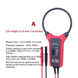 Clamp Metres 3000A flexible AC ammeter oscilloscope / multimeter current probe