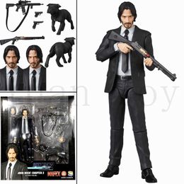 6inch New Type Mafex 085 JOHN WICK Chapter 2 Action Figure Model Toy Doll Horror Halloween Gift Q0722