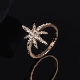 Cluster Rings SOELLE Fashion 925 Sterling Silver Pink Black 3 Colours Fine Star Ring Micro Pave Cubic Zirconia Women Brand Jewellery