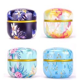 Cool Colorful Dry Herb Tobacco Cigarette Smoking Stash Case Jars Storage Container Pattern Decorate Portable Innovative Design High Quality Box DHL Free