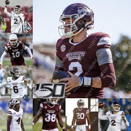 Ncaa Mississippi State Football Jersey Will Rogers Jo'quavious Marks Jaden Walley Emmanuel Forbes Jr Dillon Johnson Austin Williams