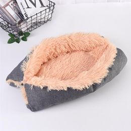 Cat Beds & Furniture Bed For Dog Mat Long Plush Fur Pet Blanket Small Dogs And Cats Warm Puppy Cushion Chihuahua Yorkshire