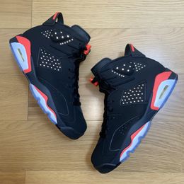 black high top basketball shoes UK - Reproduce designer shoes basketball shoes trend Retro high-top Black red outdoor sports training running sneaker Travis TS SP 6 wholesaler 384664-060