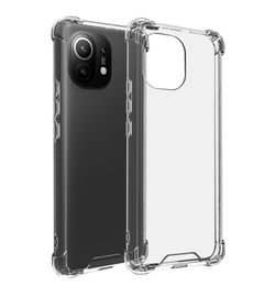 1.0MM Transparent Shockproof Hard Acrylic TPU Hybrid Armour Cases Cover FOR XIAOMI 11 Redmi K20 K30 K40 PRO NOTE 10 PRO POCO X3 M3 400PCS/LOT