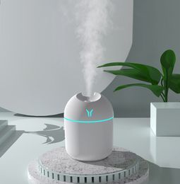 Mini diffusore di olio per umidificatore d'aria per auto domestica 250ML Creatore di nebbia ad ultrasuoni con diffusore per lampada da notte a LED