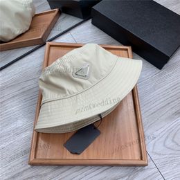 Smooth Soft Stingy Brim Hats Triangle Badge Fisherman Hat Simple Breathable Letter Bucket Cap Outdoor Sunhat