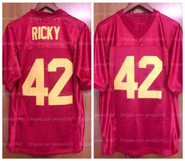 Ricky Baker #42 Football Jersey Boyz N the Hood Costume Boys in Movie Uniform Ed S-3xl