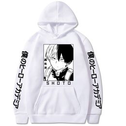 Shoto Todoroki Hoodies Anime Hoodie Women Men Fashion Sweatshirt Long Sleeve Tops Y0319