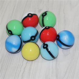 Smoking Accessories Silicone Container Wax Jars Food Grade Silicon Gel Ball Shaped Storage Box For Dry Herbal Vaporizer Glass Bong