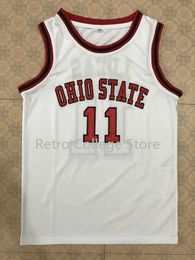 #11 Jerry Lucas Ohio state Basketball Jersey Curtis Throwback Custom Retro Sports Fan Apparel Jersey