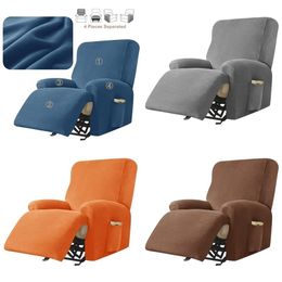 Velvet Recliner Cover Stretch Split Style All-inclusive Armchair s Lazy Boy Chair Lounger Single Couch Sofa Slipcover 211116