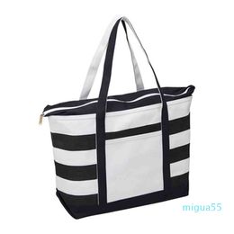 Customizable polyter zipper tote waterproof beach bag