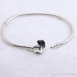 Authentic 925 Sterling Silver Bracelets Snake Chain with Bracelet Fit Charms Beads Jewelry for Women and Men Best Gift