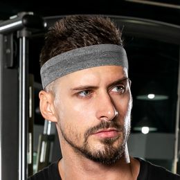 1pc Cotton Sweatband for men Head Band Sport thick Sweat Headband Sport Entertainment Fitness running Yoga Women Hair Bands