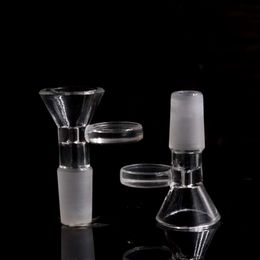 Glass Bong Water Pipe Tobacco Bowl 14mm 18mm Female Male Joint Oil Burner Hookahs Bowls With Handle For Smoking Pipes Tools Accessories