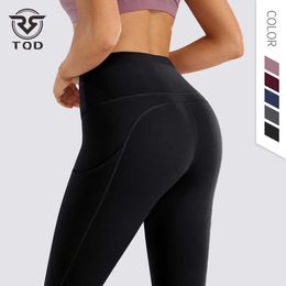 TQD Yoga Pants Gym Sport Seamless Push Up Leggings Women Fitness High Waist Butt Lift Workout Tights on for Woman Female Leggins 210929