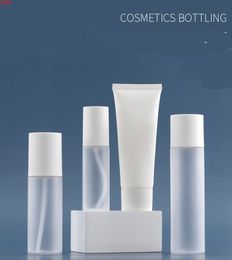 Empty Cosmetics Container Packaging Accessories Travel Frosted Plastic Bottle Make Up Pump Bottles Cream Soft Tubes 50/100/150MLgood qualty