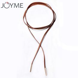 Long Leather Rope Chain Choker Necklace For Women Chokers Bib Collar Bohemian Boho Velvet Chocker Colar Black Brown Colour