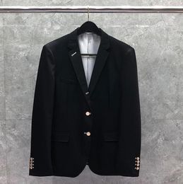 Men's Suits & Blazers Brand 2021 Fashion Blazer Men Clothing Black Formal Suit Slim Fit Casual Jacket Single Breasted Wool Auturan Winter Co