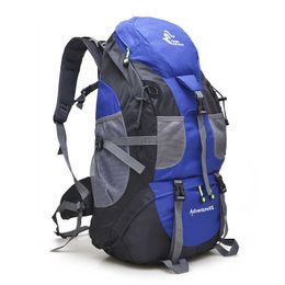 50L Outdoor Hiking Bag Travel Backpack Waterproof Mountaineering Trekking Camping Climbing Sport Bags Rucksack Y0721