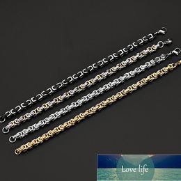 5MM 316L Titanium Steel Gold Colour Emperor Chain Bracelet & Bangles Fashion Men's Party Jewellery Christmas Gifts Factory price expert design Quality Latest Style