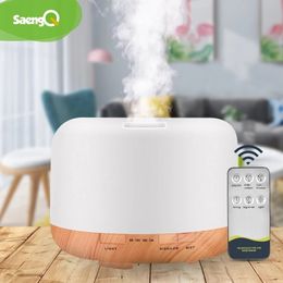 saengQ Electric Aroma Air Humidifier 300ML 500ML 1000ML Ultrasonic Cool Mist Maker Fogger LED Essential Oil Diffuser