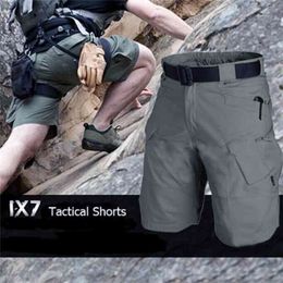 Men's Urban Military Cargo Shorts Cotton Outdoor Camo Short Pants FS99 210324