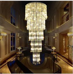 LED Modern Chandelier Crystal Chandeliers Lighting Fixture Hotel Cafes Pub Home Indoor Lighting Luxury Long Luxury Droplights