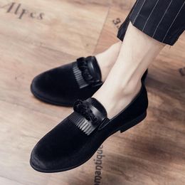 Men Shoes Casual Dress windding Fashion Mens Shoe Trending Sequined Cloth spring autumn Breathable Loafers men big size 48