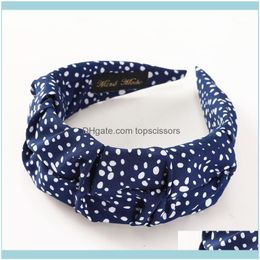 & Tools Productshaimeikang Spring Summer Polka Dot Headband Women Fashion Bezel Headwear Hair Aessories Wide-Brimmed Hoop1 Drop Delivery 202