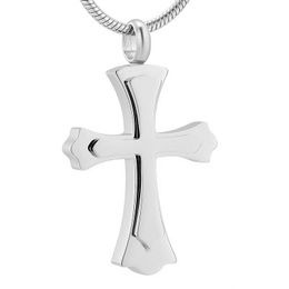 4 Colors Cross Cremation Pendant Necklace Ash Holder Memorial Urn Locket Gift